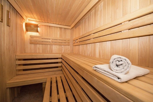 finská sauna, ručníky